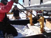 Installing new skis