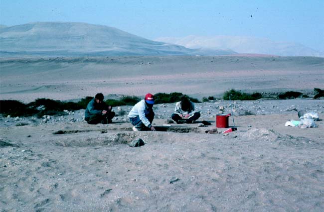Excavation at Quebrada Jaguay