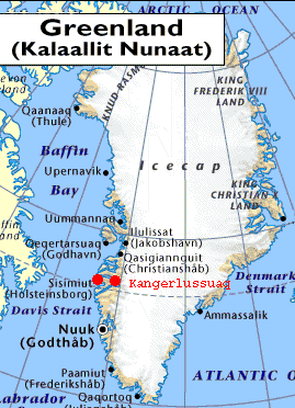 Map of Greenland