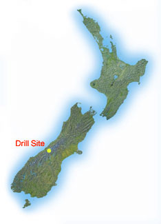 Location map of New Zealand