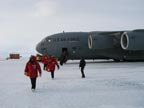 Arriving on the ice