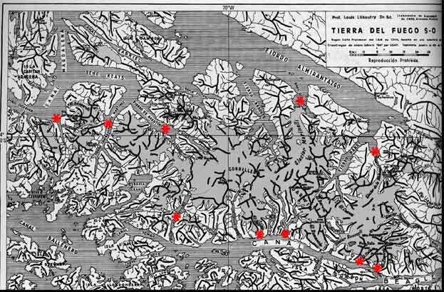 Map of sites