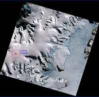 Satellite image of camp location