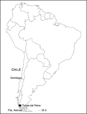 Location map South America