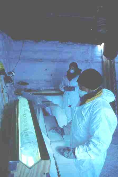 ice core cleaning