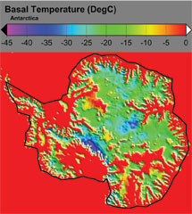 Basal Temperature Image - Antarctica
