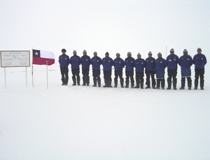 Team Chile at Pole